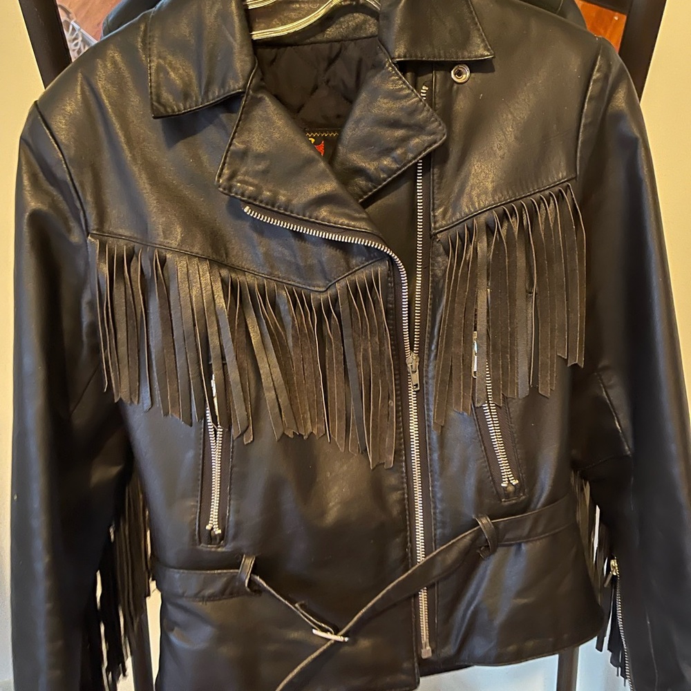 Manteau moto très épais
